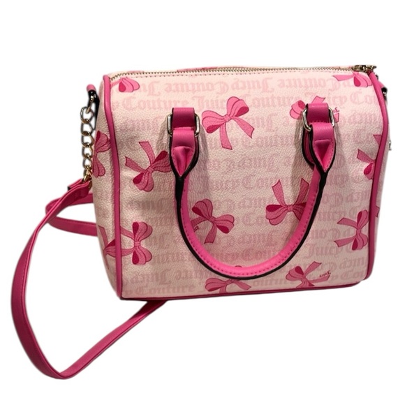 NWT Juicy Couture Pink Bow Satchel Bag $89 - Picture 2 of 4